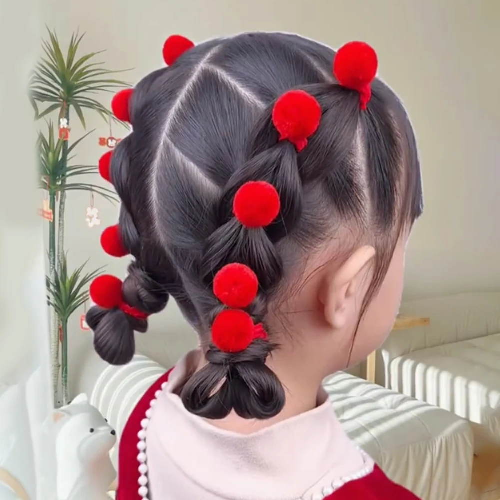 Милые красочные эластичные ленты для волос - Фотография_4