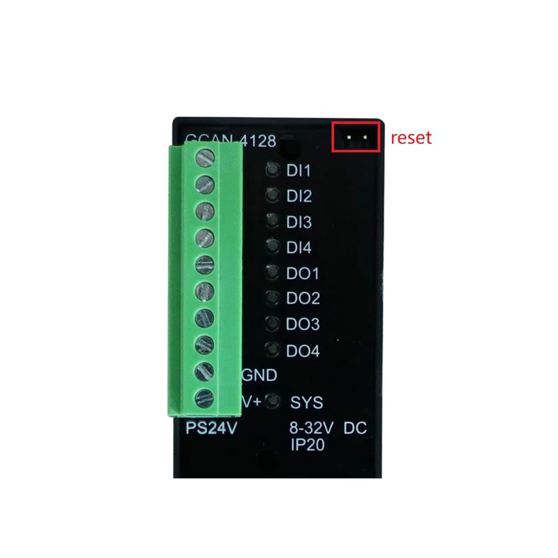 Canopen remote io 4 di / do gcan-4128 - Фотография_3