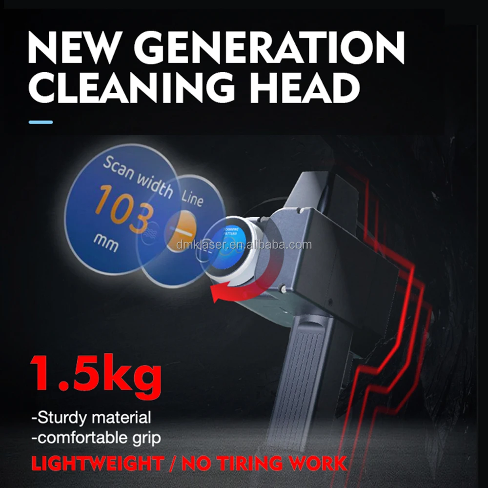 Портативная лазерная чистящая машина gt-500w — удаляет краску - Фотография_3