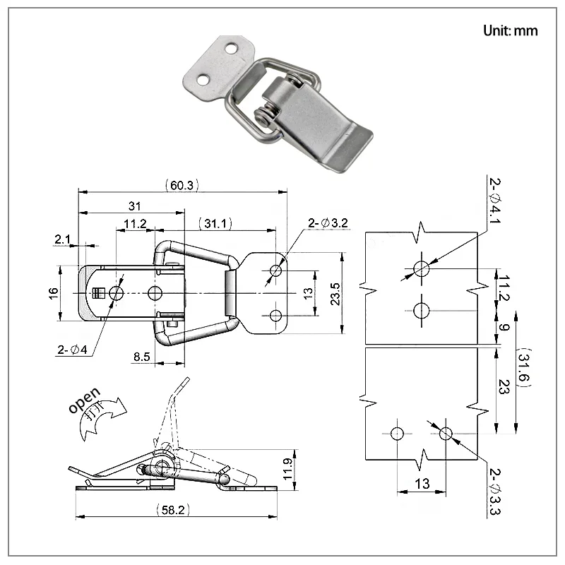 Пружинная пряжка из нержавеющей стали - Фотография_5