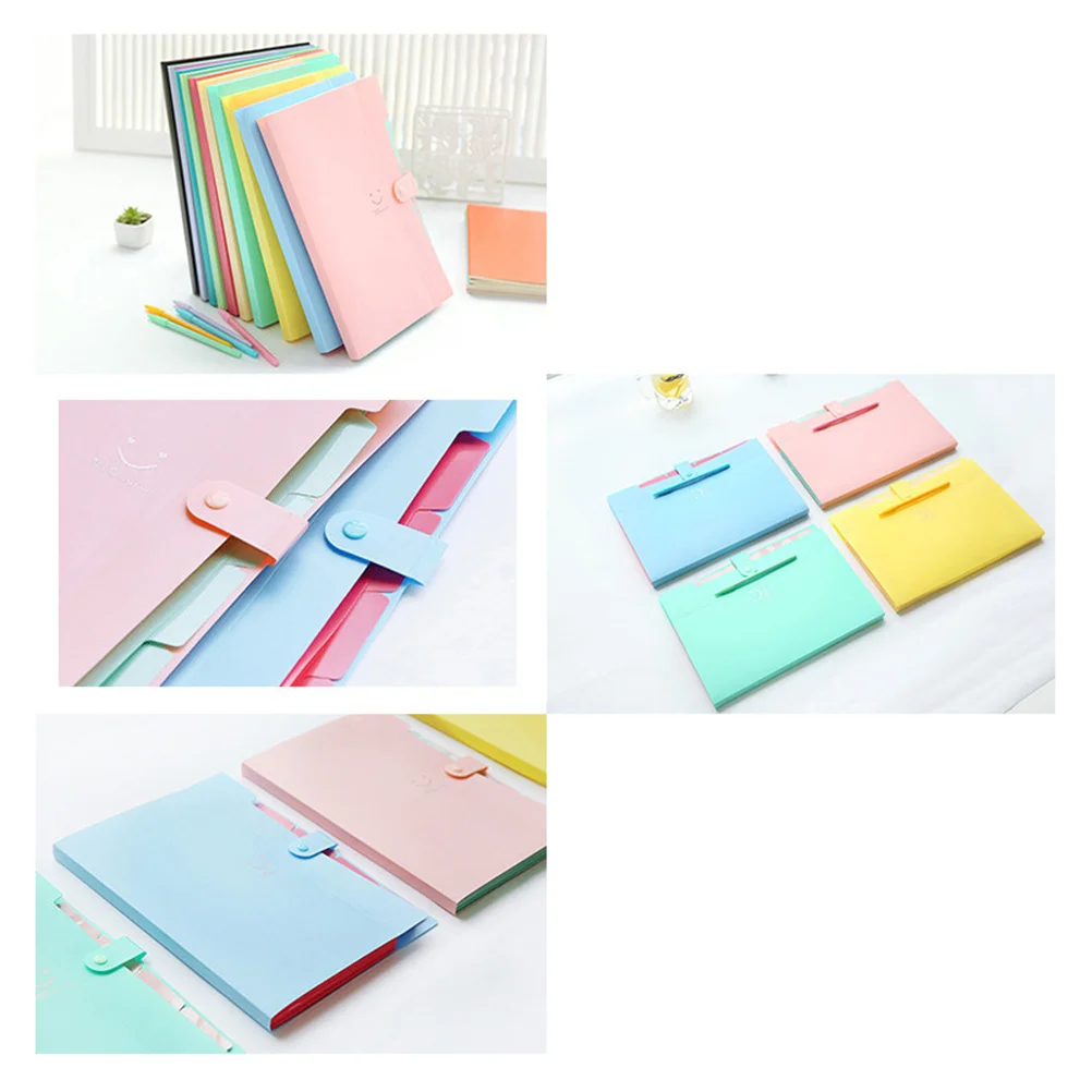 5 карманов, пластиковая папка для файлов формата а4