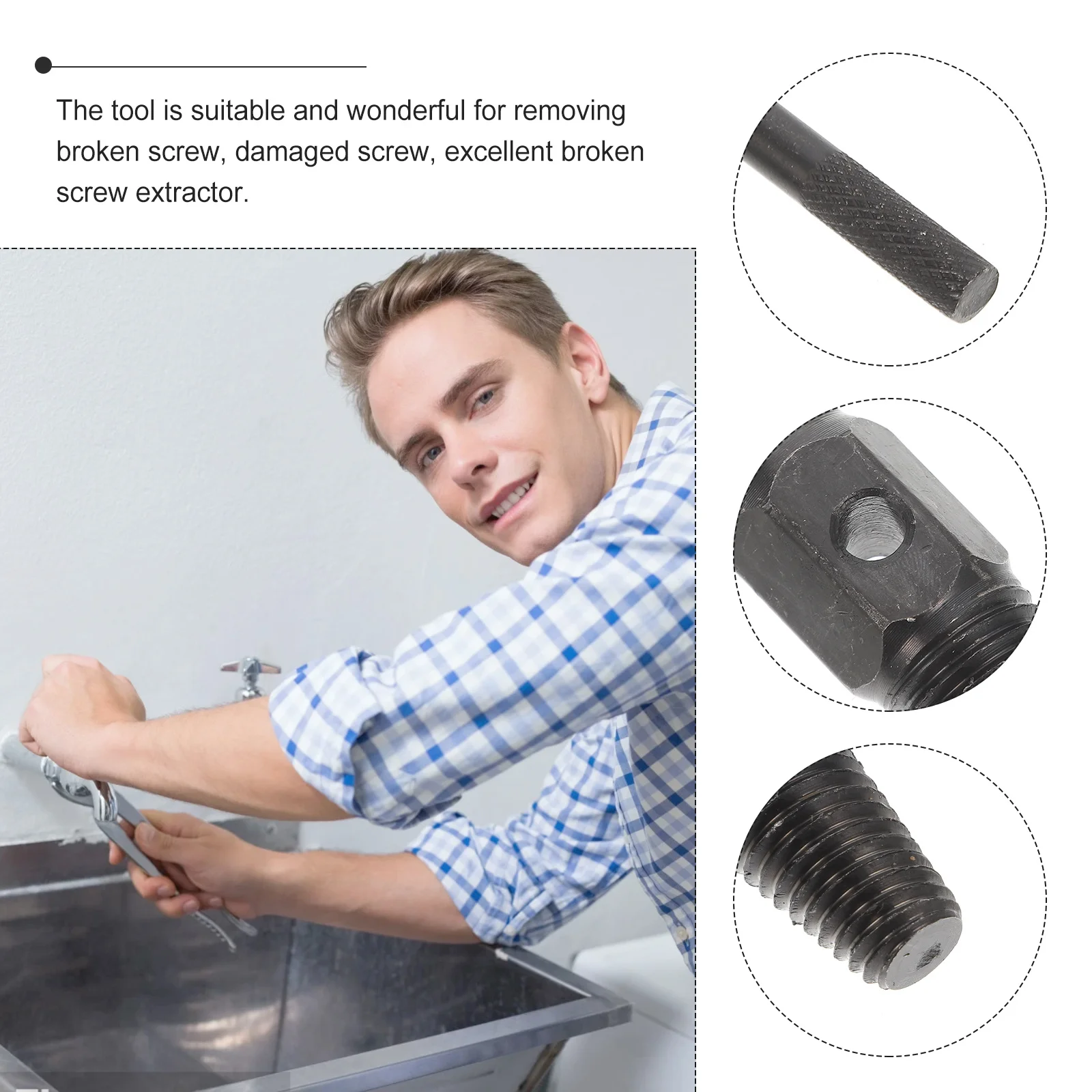 1 комплект, экстрактор для удаления поврежденных винтов с двойной головкой - Фотография_5