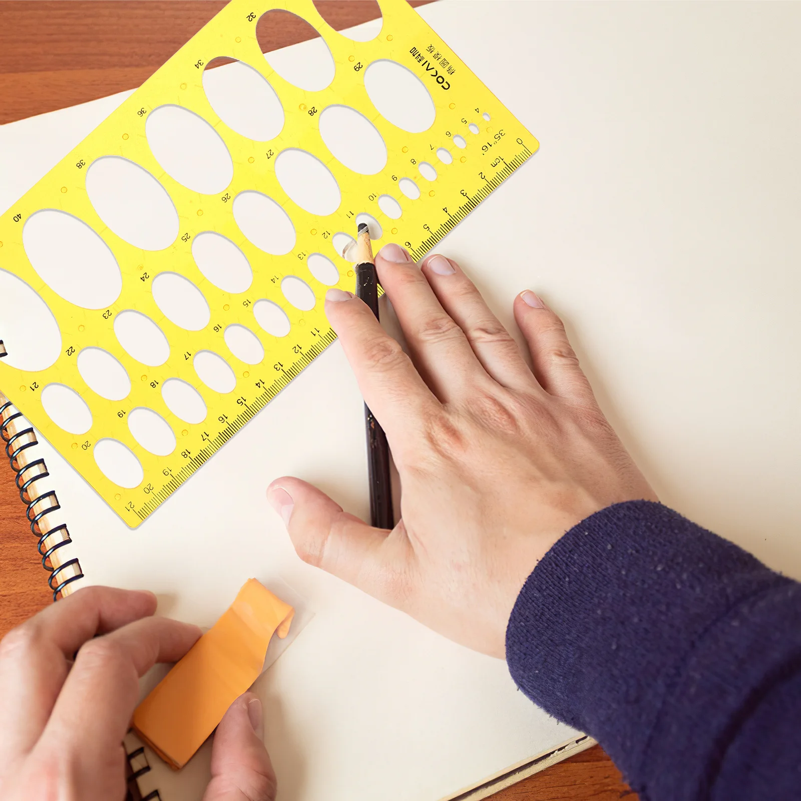 Эллипс-линейки, пластиковые шаблоны для рисования - Фотография_5