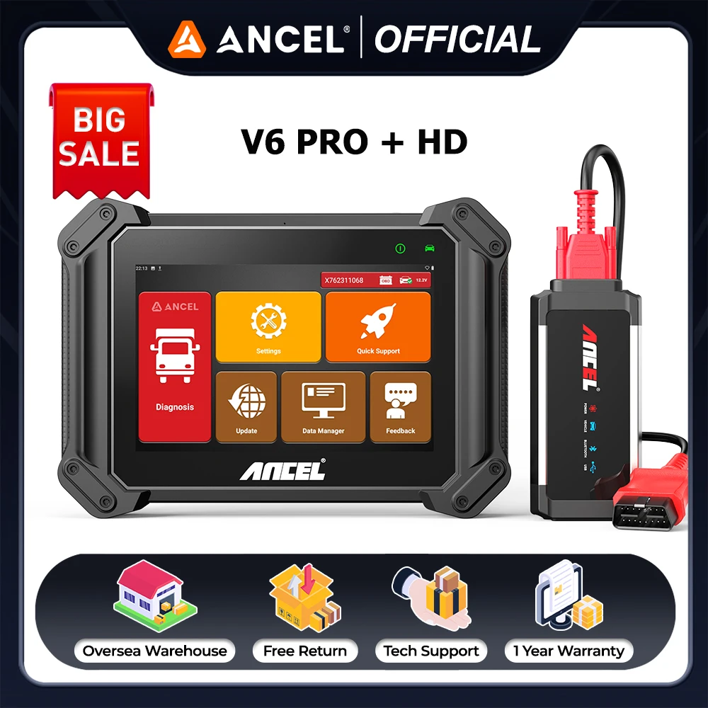 Ancel v6 pro+ hd автомобильный