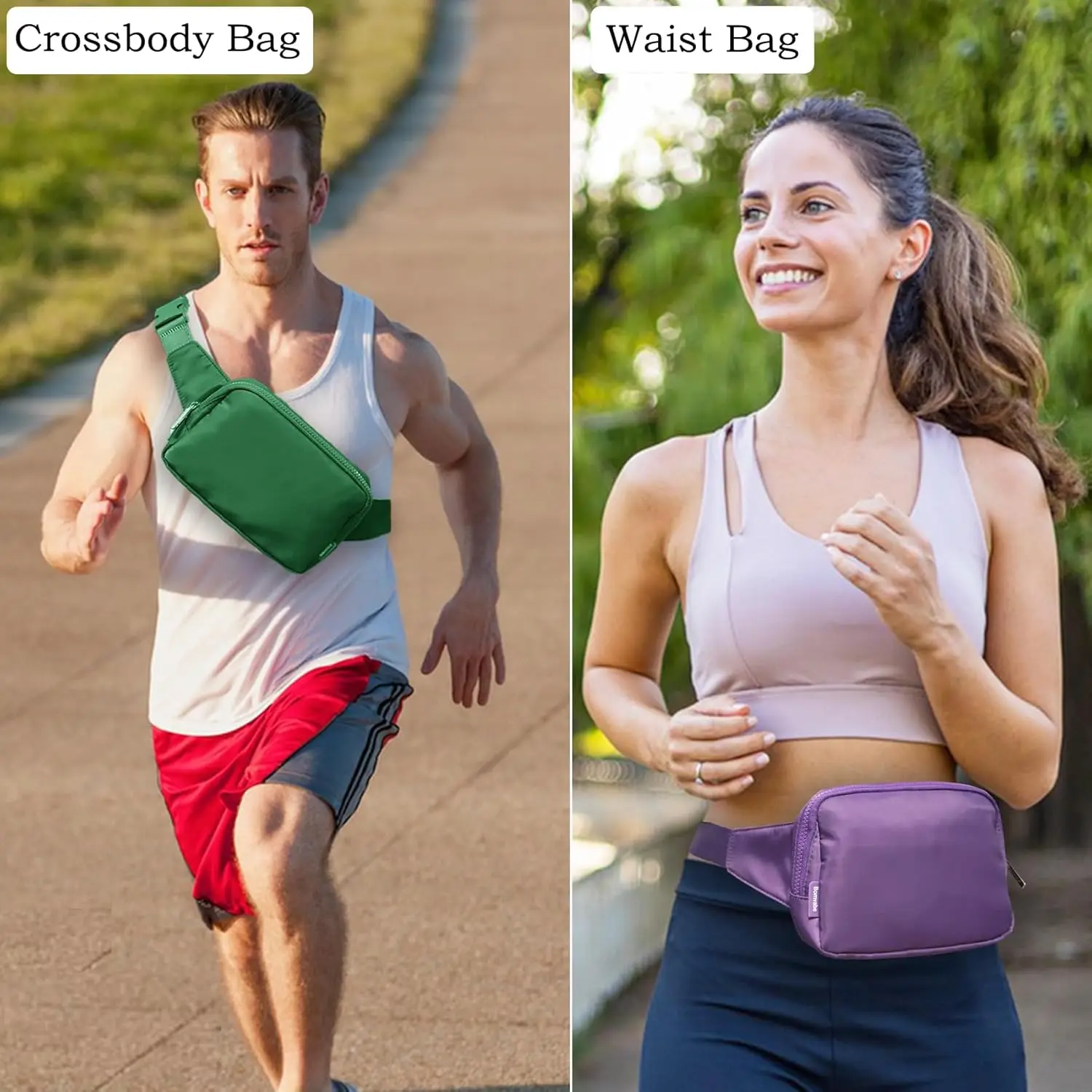 Поясная сумка объемом 2 л для женщин и мужчин - Фотография_4