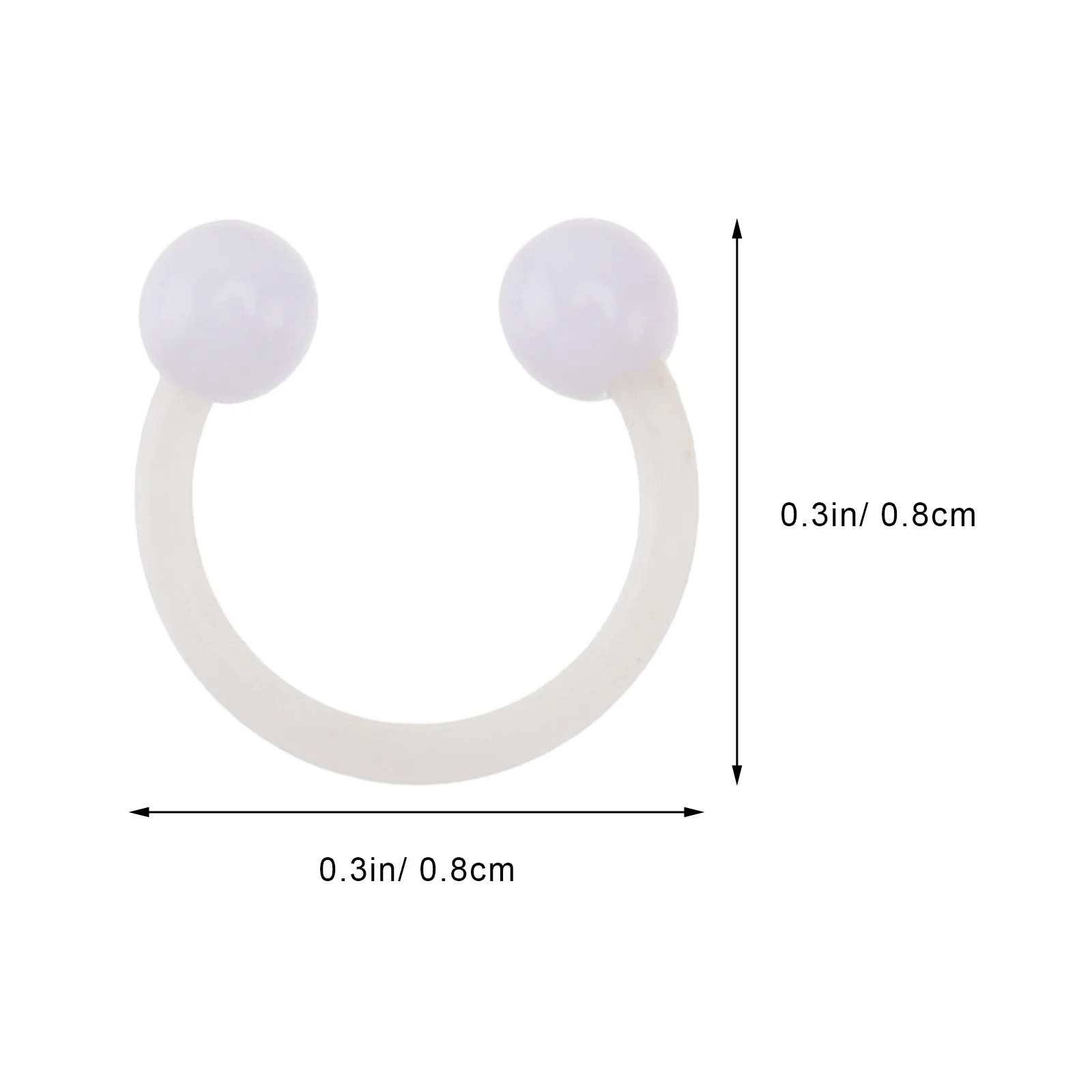 Стильное поддельное кольцо в носу u-образной формы - Фотография_3