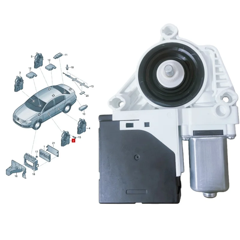 New-vw мотор стеклоподъемника passat - Фотография_2