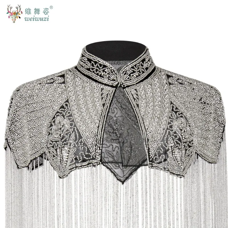 Индийская нежная шаль из бисера - Фотография_4