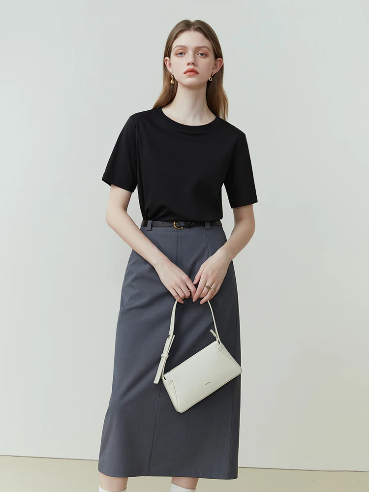 Женская футболка с коротким рукавом и круглым вырезом - Фотография_4