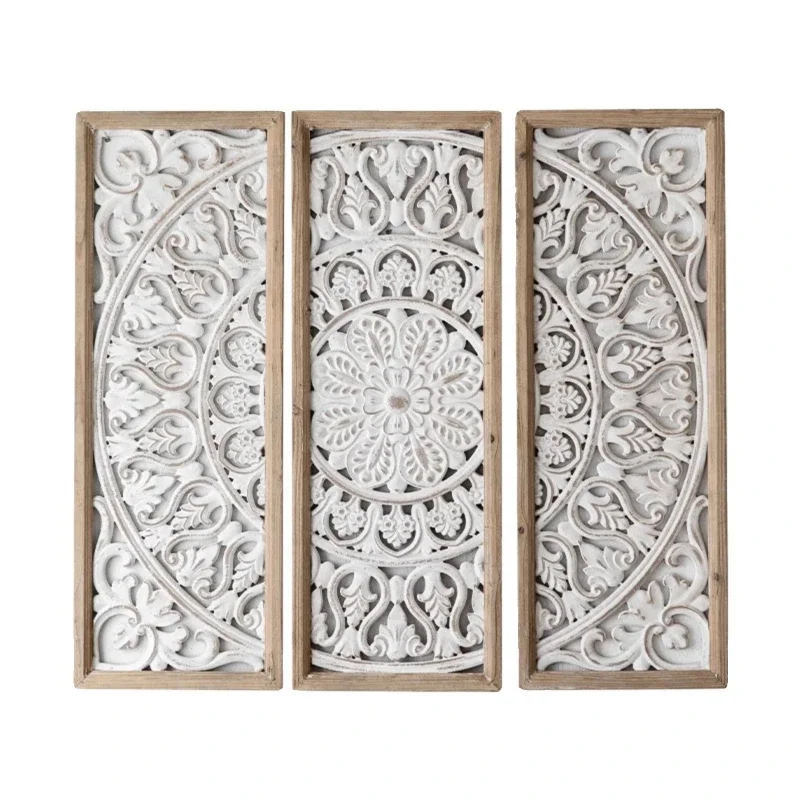 Ваби-саби ретро старая резьба полая