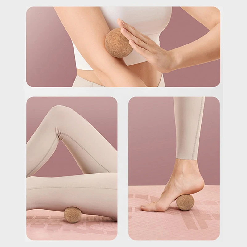 Пробковый массажный мяч для массажа спины - Фотография_4