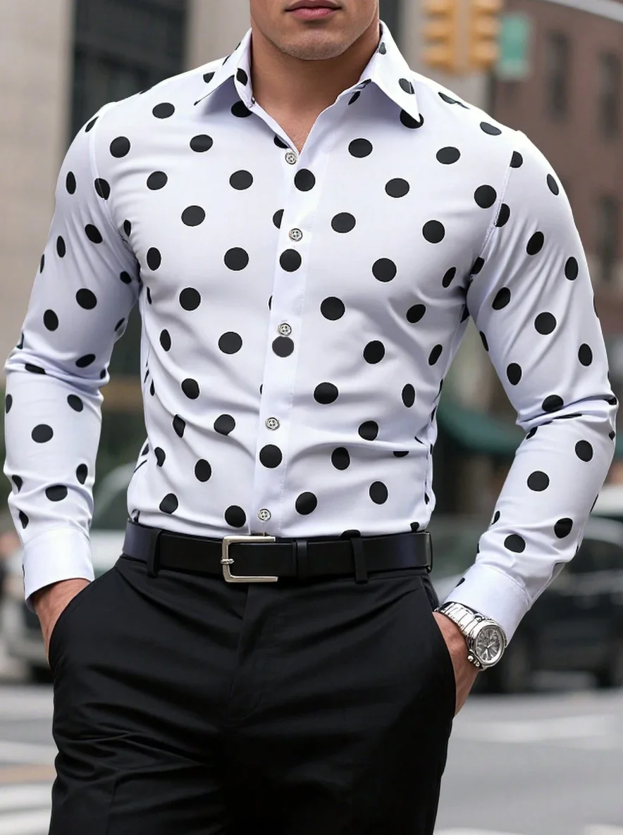 Мужская рубашка с длинным рукавом - Фотография_2