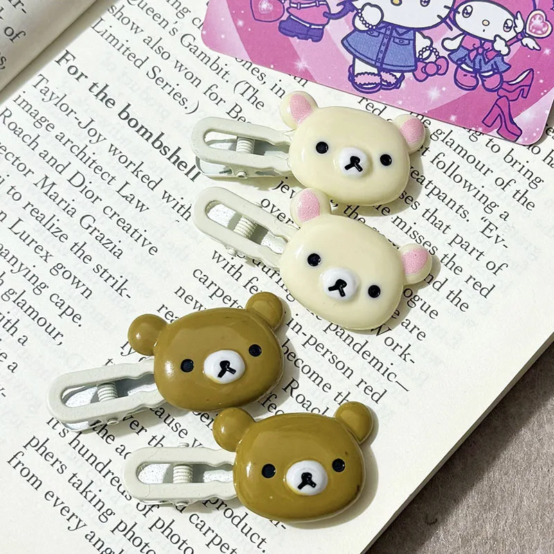 Заколки для волос rilakkuma для девочек kawaii relax bear - Фотография_2