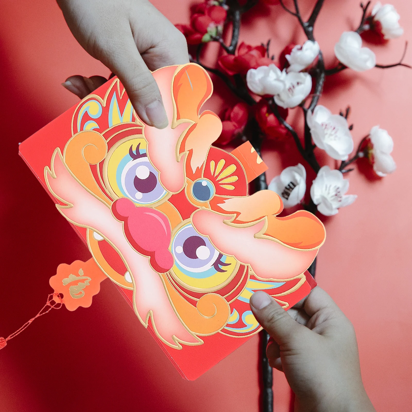 Складные красные конверты в китайском - Фотография_2