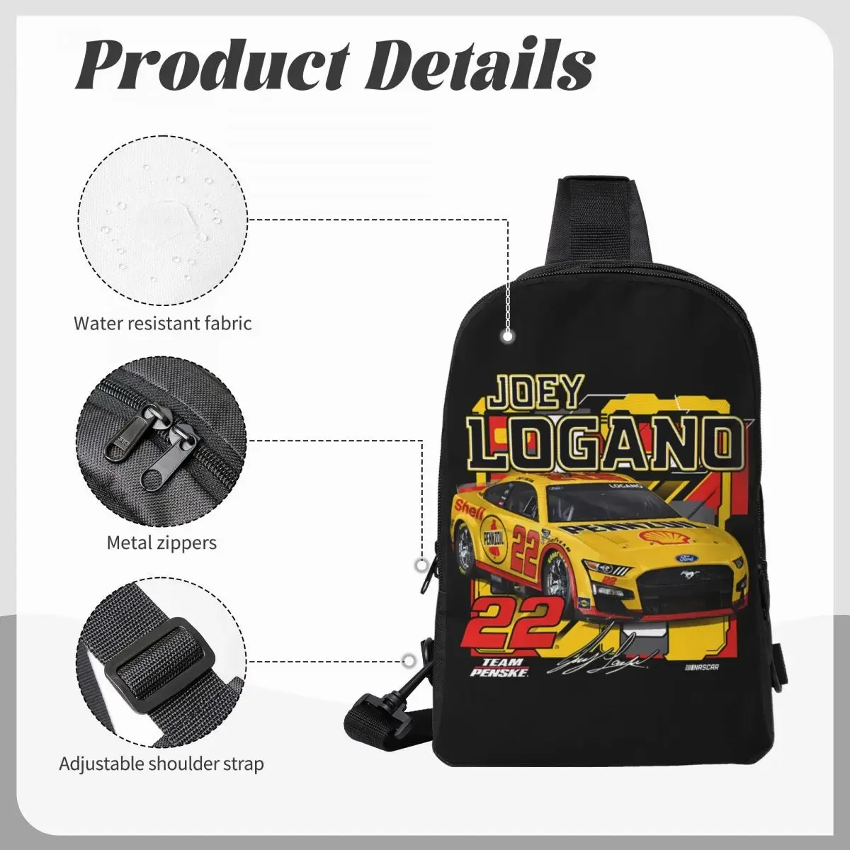 Joey logano 22, рюкзак через плечо - Фотография_5
