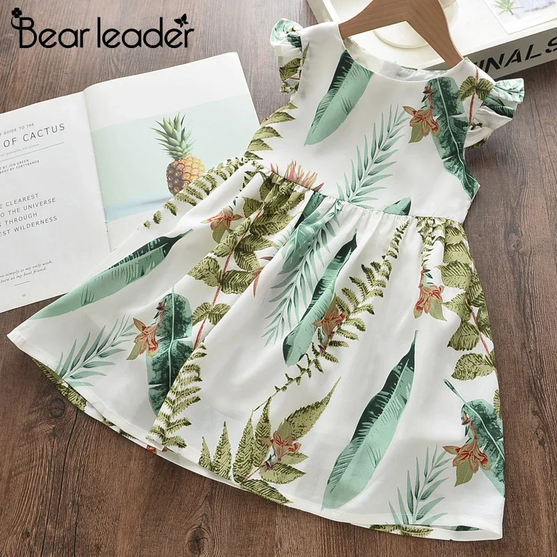 Платье с цветочным принтом для девочек bear leader - Фотография_4