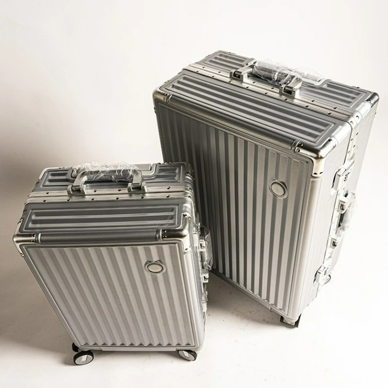 Большой вместительный чемодан на колесиках для пк tsa с кодовым замком - Фотография_4