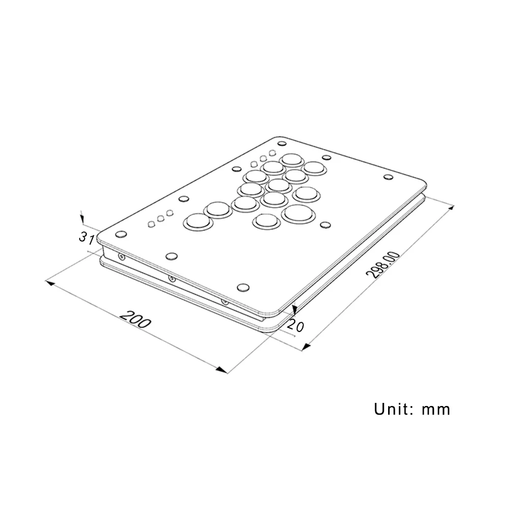 Панк-мастерня без рычага mini hitbox - Фотография_5