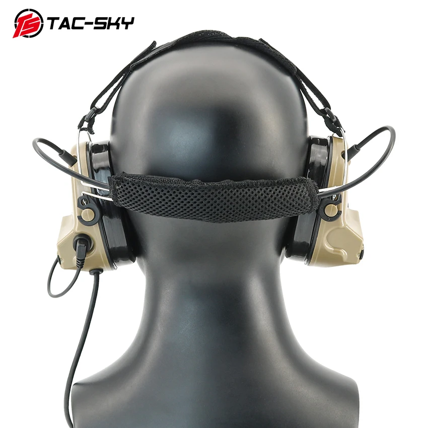 Tac-sky тактическая гарнитура comta ii с шумоподавлением