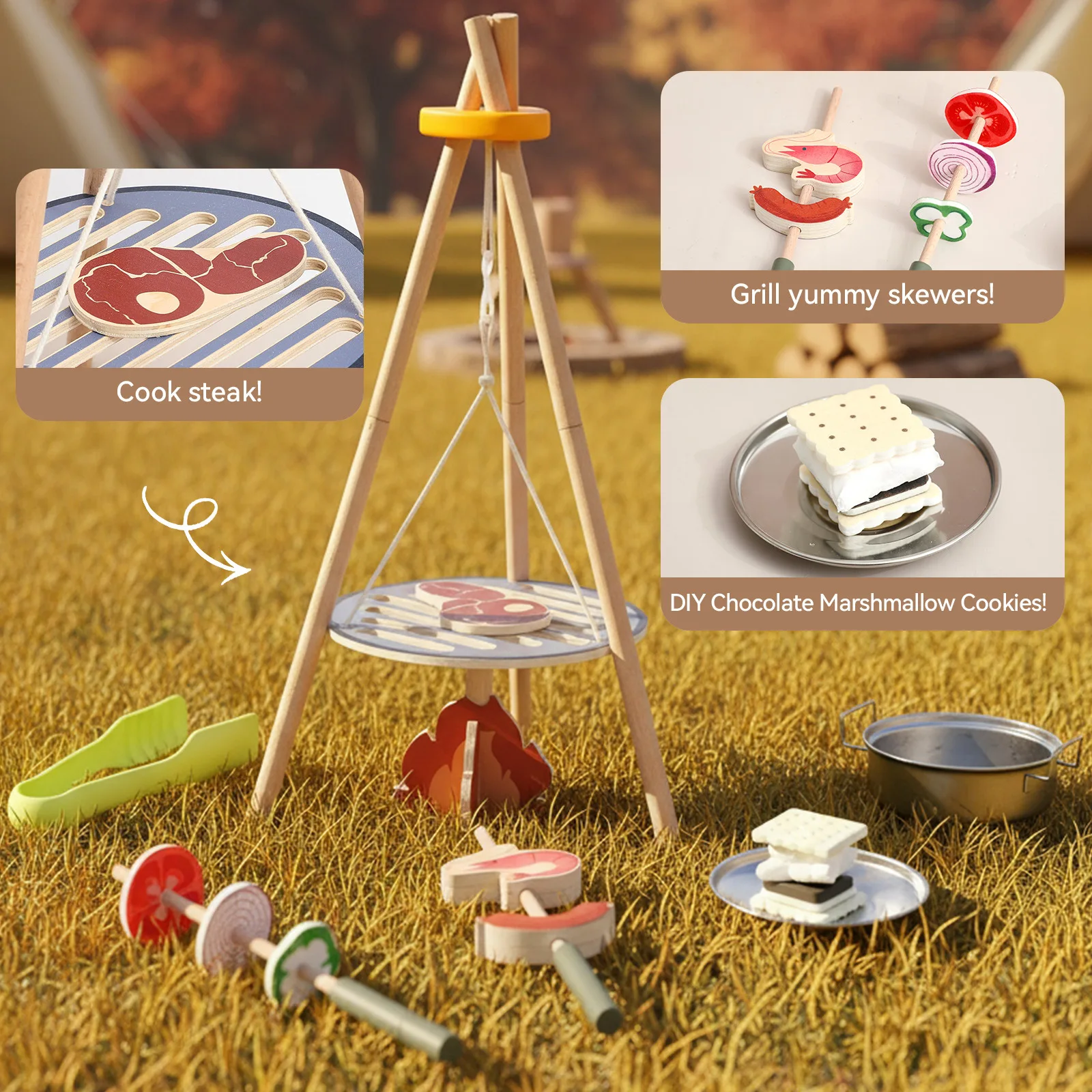 Детский уличный набор для барбекю