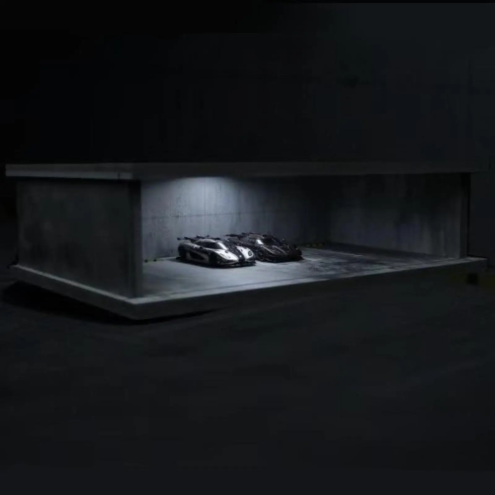 1:64 светодиодная витрина для парковки для моделей автомобилей - Фотография_4