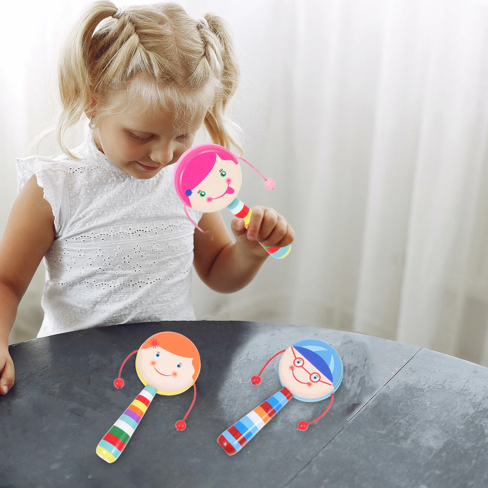 Детские игрушки деревянный погремушка - Фотография_5