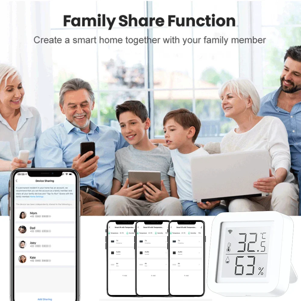 Tuya wifi умный датчик температуры - Фотография_5