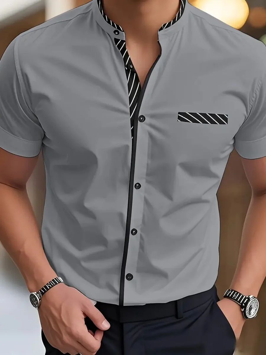 Новая модель мужских рубашек разных цветов - Фотография_3