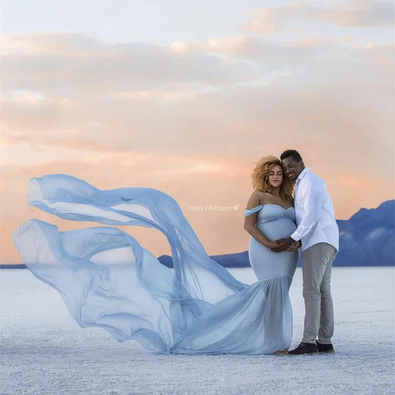 Шифоновые платья для беременных для фотосессии - Фотография_2