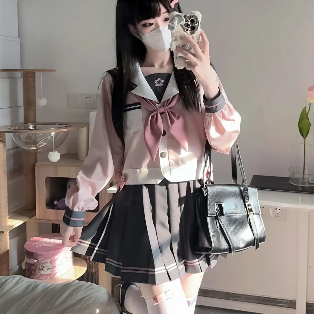 Японский костюм jk с короткой юбкой для девушек - Фотография_2
