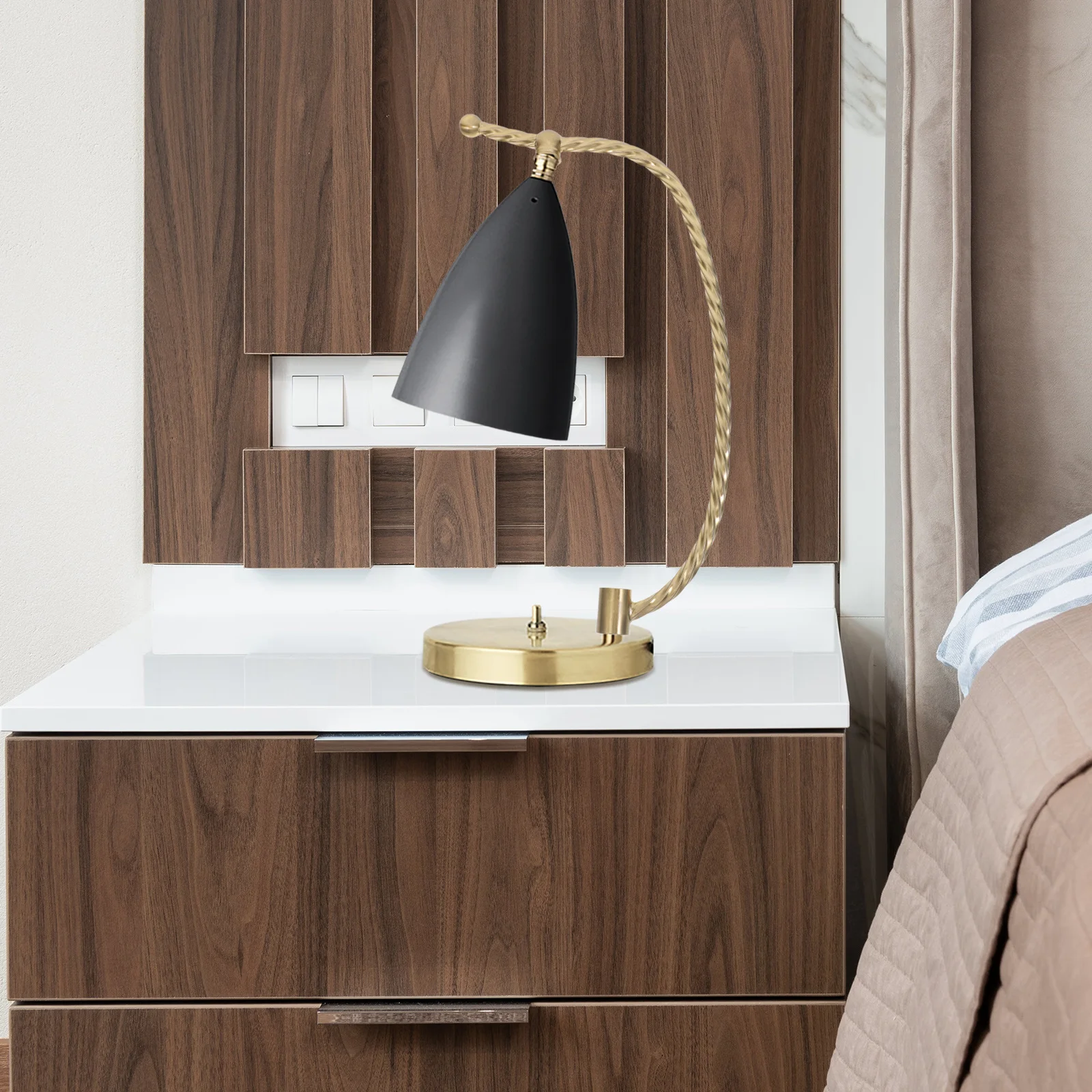 Винтажная медная трубка для лампы - Фотография_4