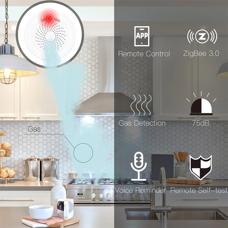 Датчик утечки горючего газа tuya zigbee - Фотография_4