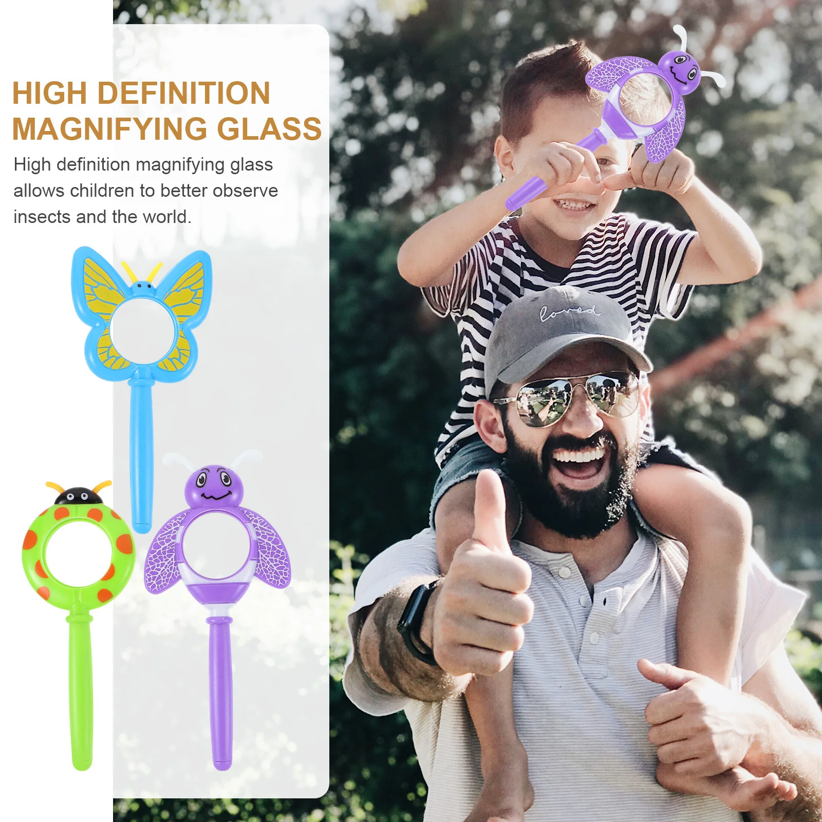 Пластиковая мультяшная ручная лупа - Фотография_5