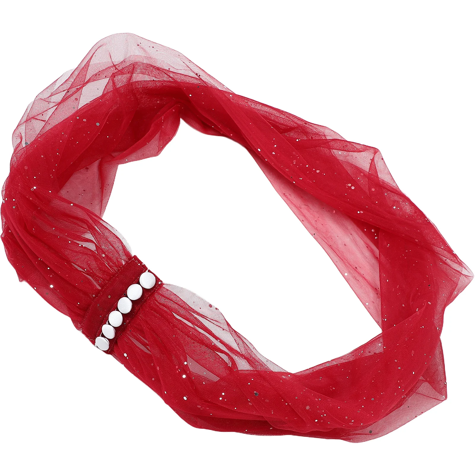 Свадебная шаль из темного блестящего тюля - Фотография_6