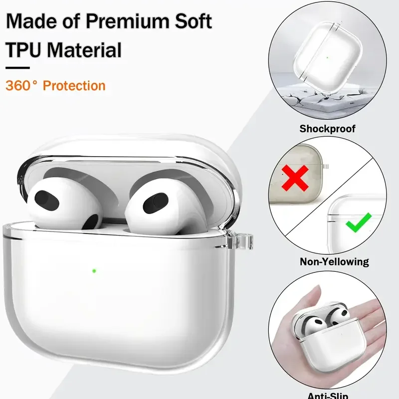 Мягкий прозрачный чехол для наушников - Фотография_4