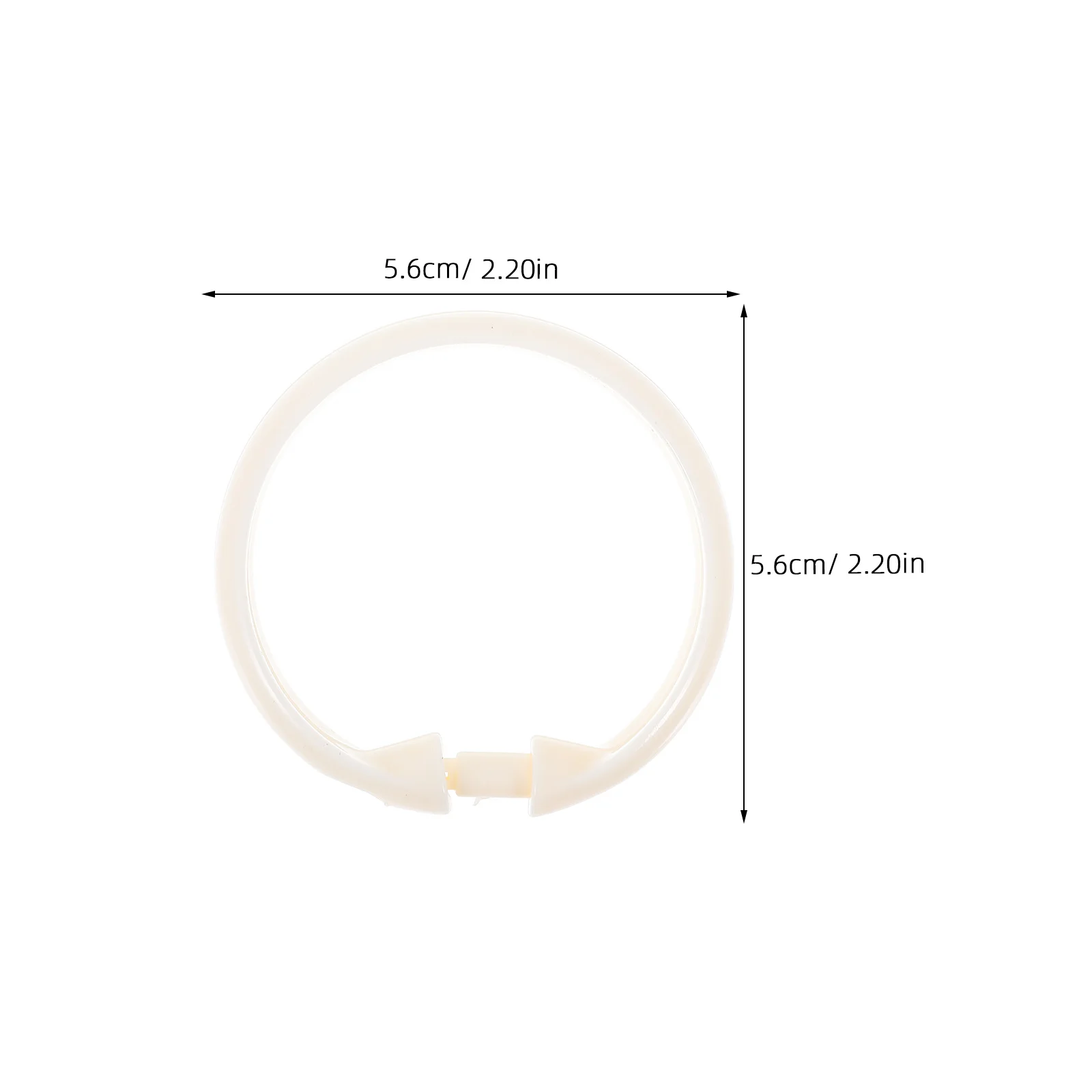 Круглые крючки для занавесок для душа для ванной комнаты - Фотография_2