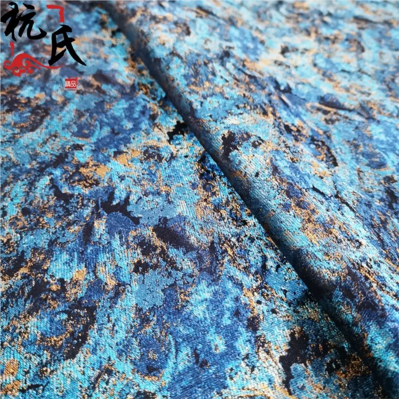 Мраморная парчовая ткань - Фотография_2