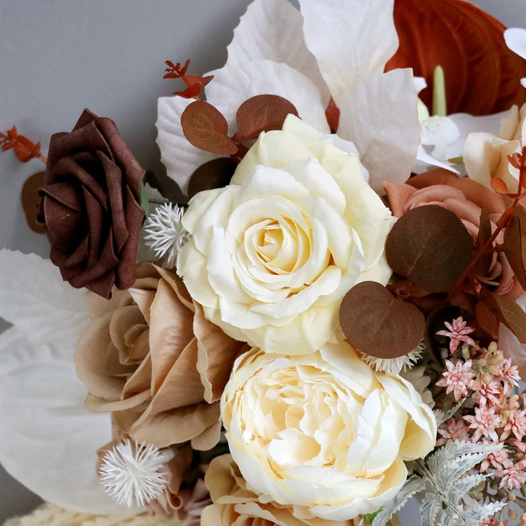 Свадебные букеты с карамелью цвета шампанского - Фотография_4