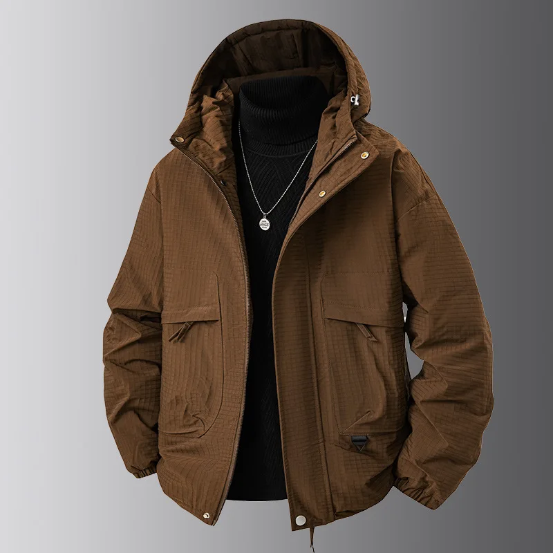 Мужская свободная флисовая утепленная теплая зимняя куртка 2025 года