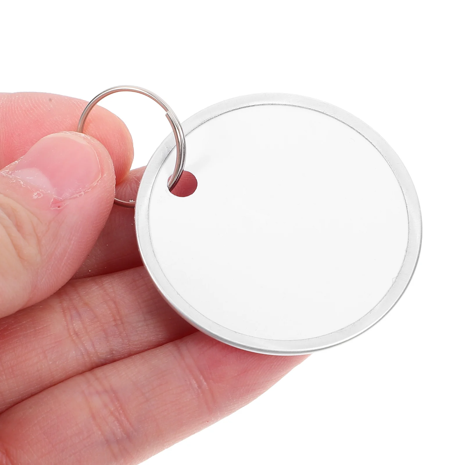 Круглые бумажные бирки с металлической - Фотография_3