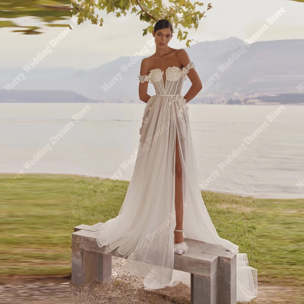 2026 роскошные женские свадебные платья трапециевидной формы