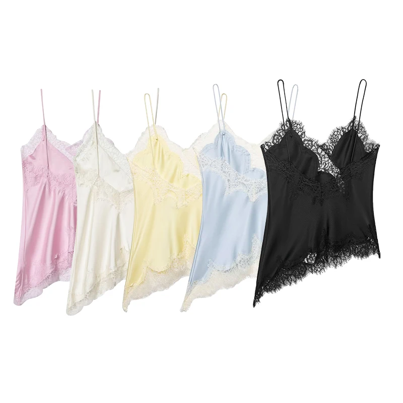 Кружевной топ-бретелька для женщин - Фотография_4