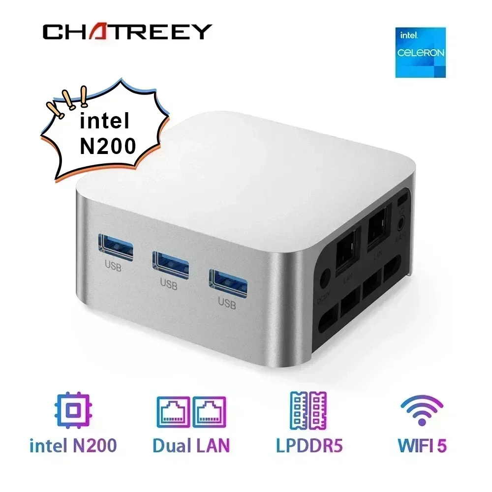 Мини-пк chatreey t8 intel celeron