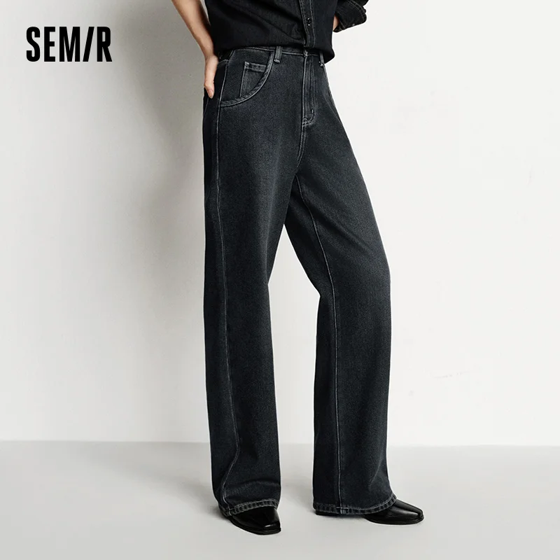 Джинсы semir, женские широкие брюки на флисовой подкладке - Фотография_3