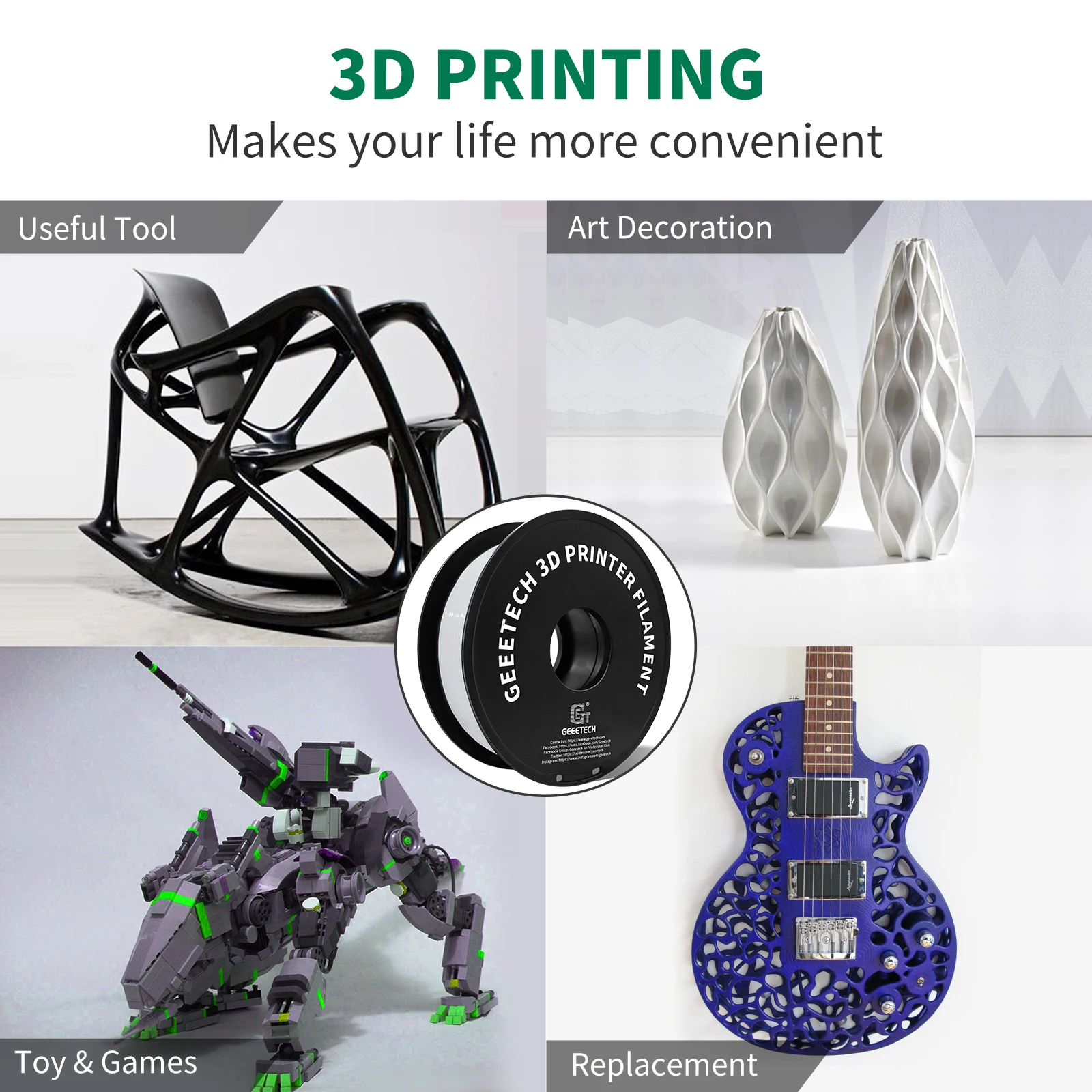 Нить для 3d-принтера geeetech petg - Фотография_5