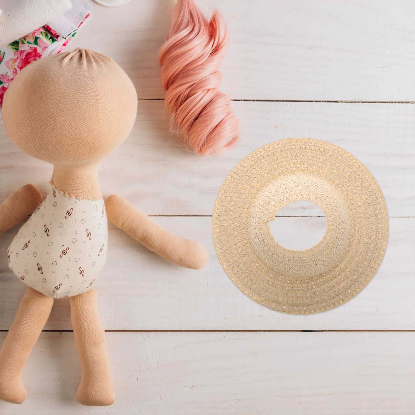 Мини-соломенные шляпы 13 см - Фотография_6