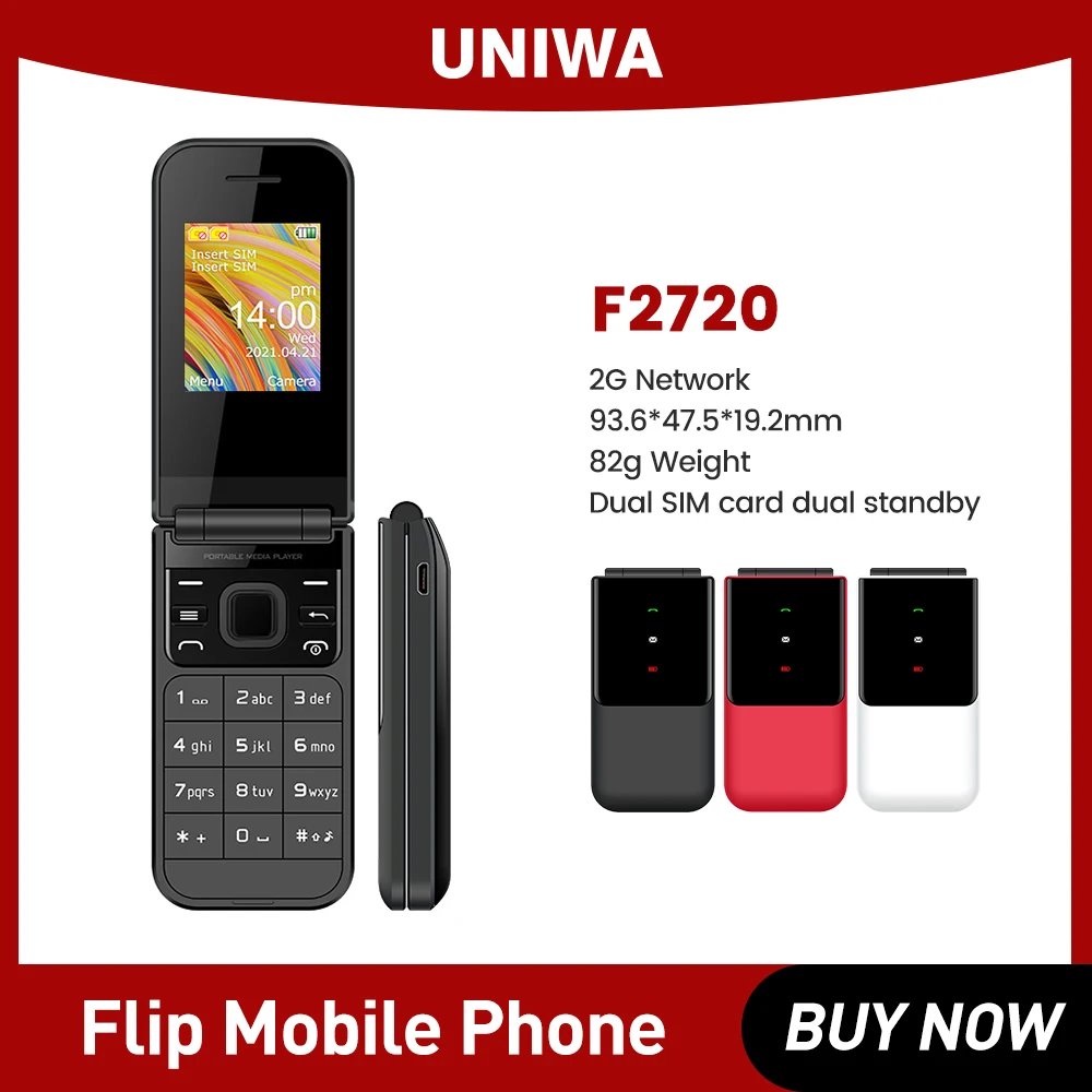 Телефон-раскладушка uniwa f2720