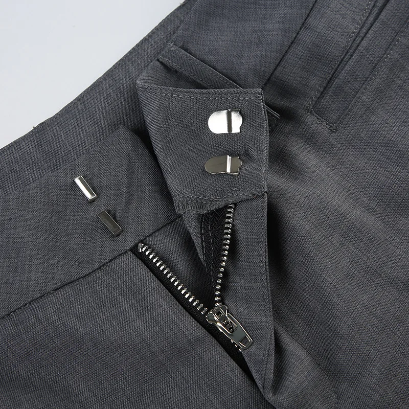 Lucyever серые расклешенные брюки - Фотография_5