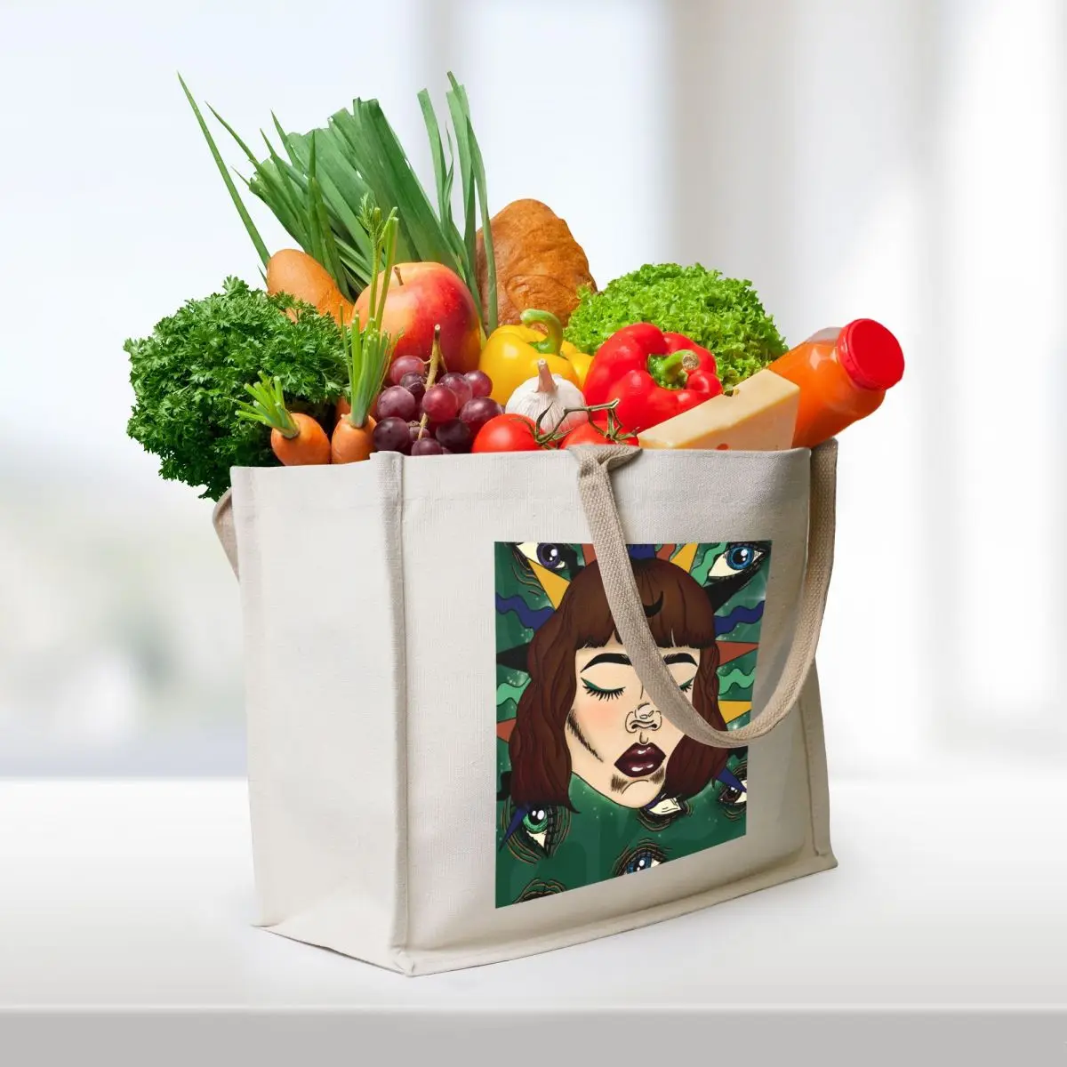 Глаза зеркало души tote bag женская - Фотография_3