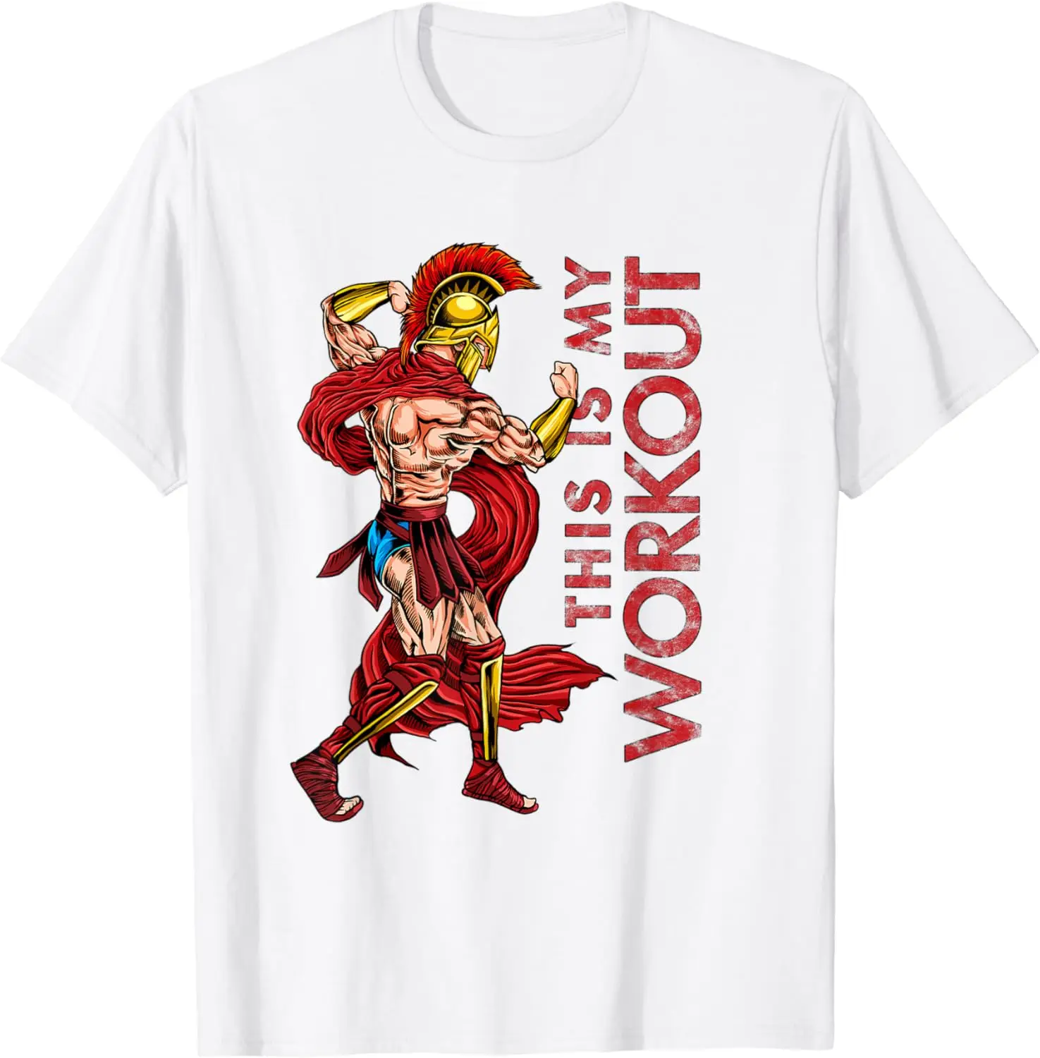 Это моя тренировка-спартанская тренировочная футболка для бодибилдинга - Фотография_3